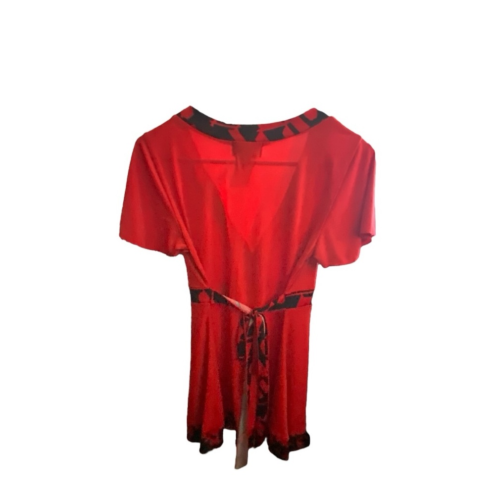 HotTempered Red and Black Chemise with Empire Waist - Picture 7 of 7